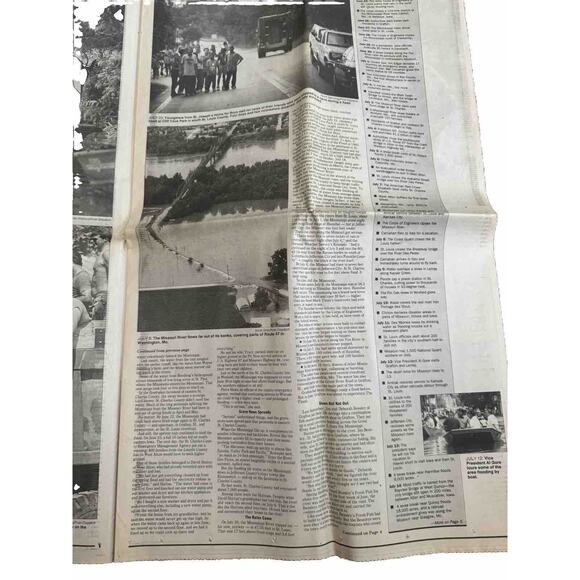 St Louis MO Flood 1973 & 1993 Pictorial and Editorial Summary Collector Edition - Picture 6 of 6